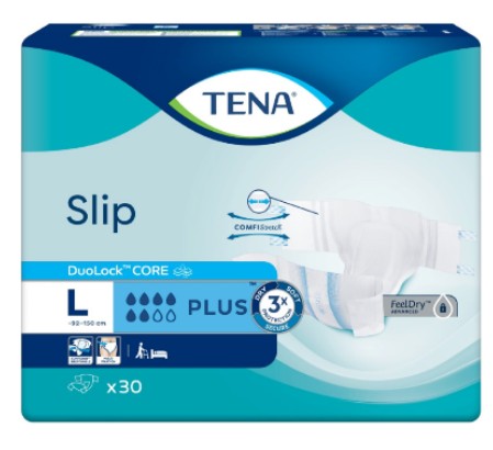 Tena підгузники для дорослих Slip Plus Large 92-150 см 30шт New